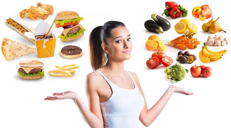 Unhealthy vs healthy food