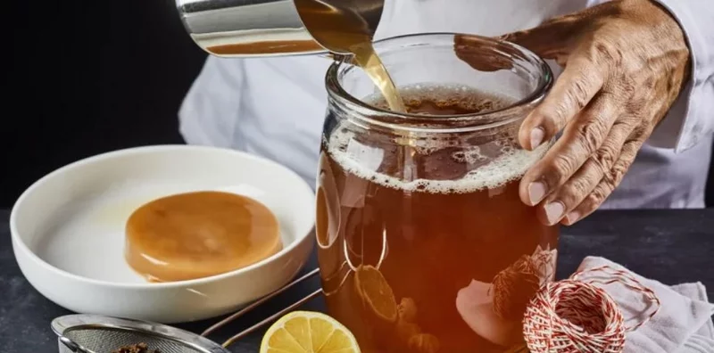 Was ist Kombucha selbstgemachtes Teepilzgetraenk