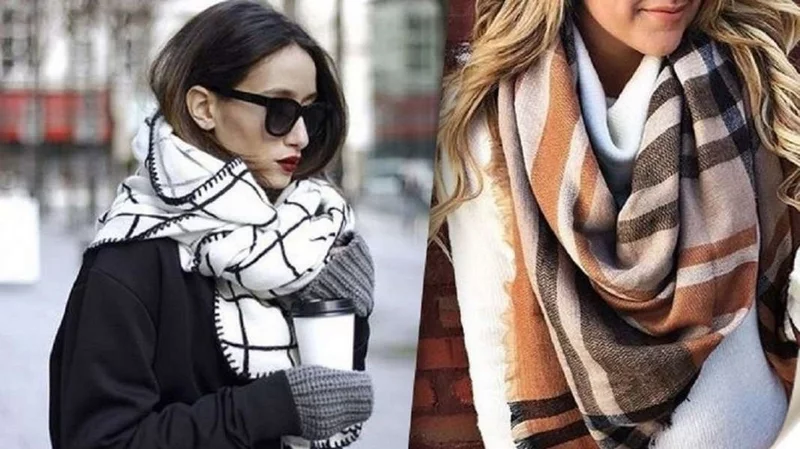 Winter Accessoires Schal tragen im Winter Trends 2022-23