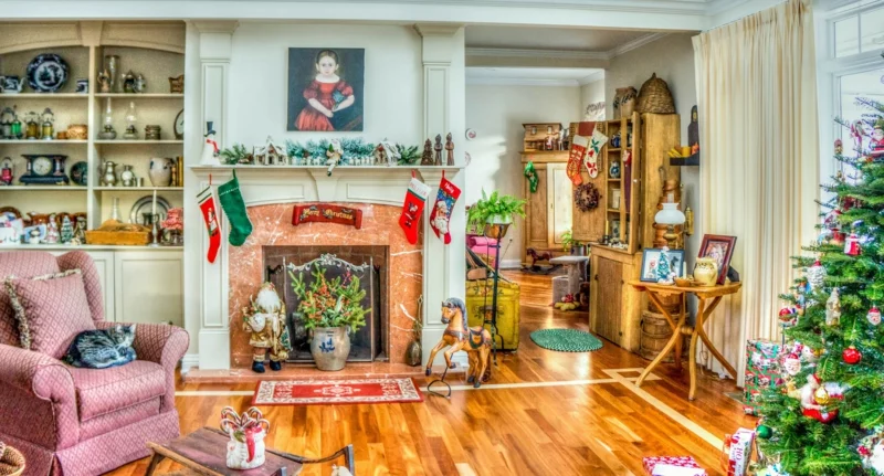 wohnzimmer weihnachtlich dekorieren frische dekoideen wohnbereich